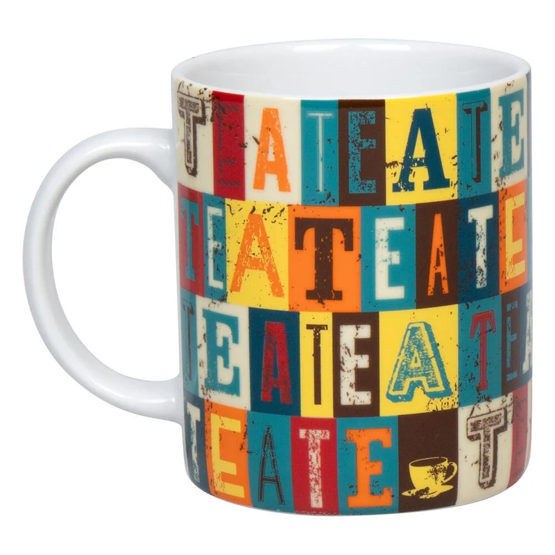 Könitz Becher Tea Squares, Tasse, Kaffeetasse, Porzellan, Bunt, 300 ml, 1110022834