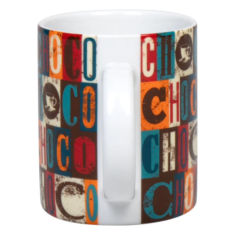 Könitz Becher Choco Squares, Tasse, Kaffeetasse, Porzellan, Bunt, 300 ml, 1110022836