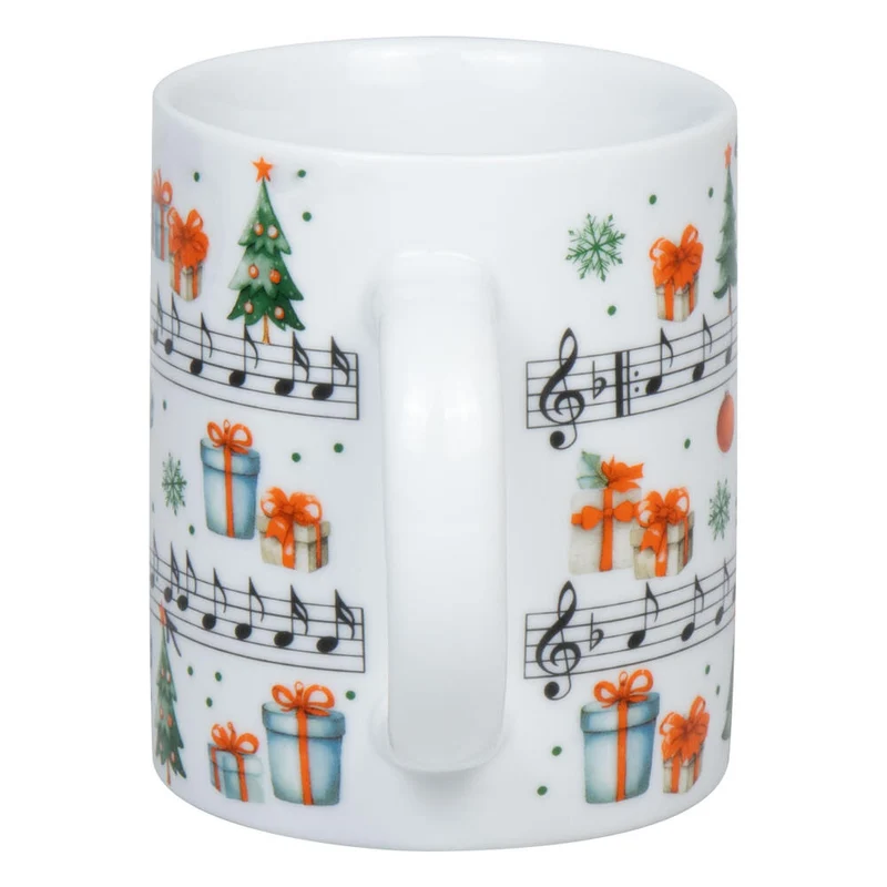 Könitz Becher Jingle Bells, Tasse, Kaffeetasse, Porzellan, Weiß, 300 ml, 1110022877