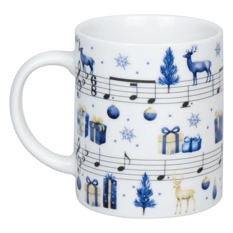 Könitz Becher Silent Night, Tasse, Kaffeetasse, Porzellan, Weiß, 300 ml, 1110022879