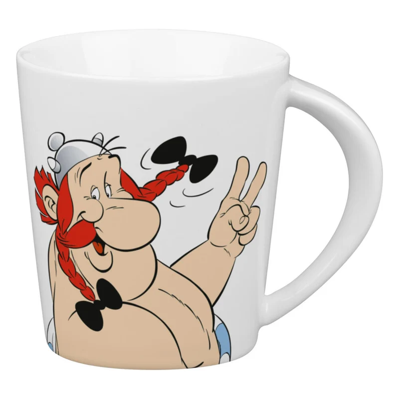 Könitz Frühstückstasse Asterix und Obelix, Tasse, Kaffeetasse, Porzellan, Bunt, 380 ml, 1111342785