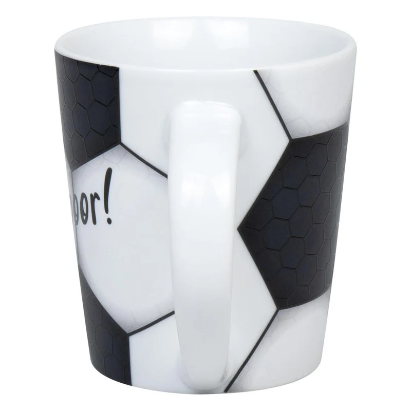 Könitz Becher Fußball - Tooooor!, Tasse, Kaffeetasse, Porzellan, Schwarz, 380 ml, 1111342837