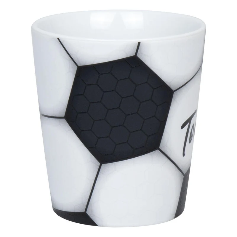 Könitz Becher Fußball - Tooooor!, Tasse, Kaffeetasse, Porzellan, Schwarz, 380 ml, 1111342837