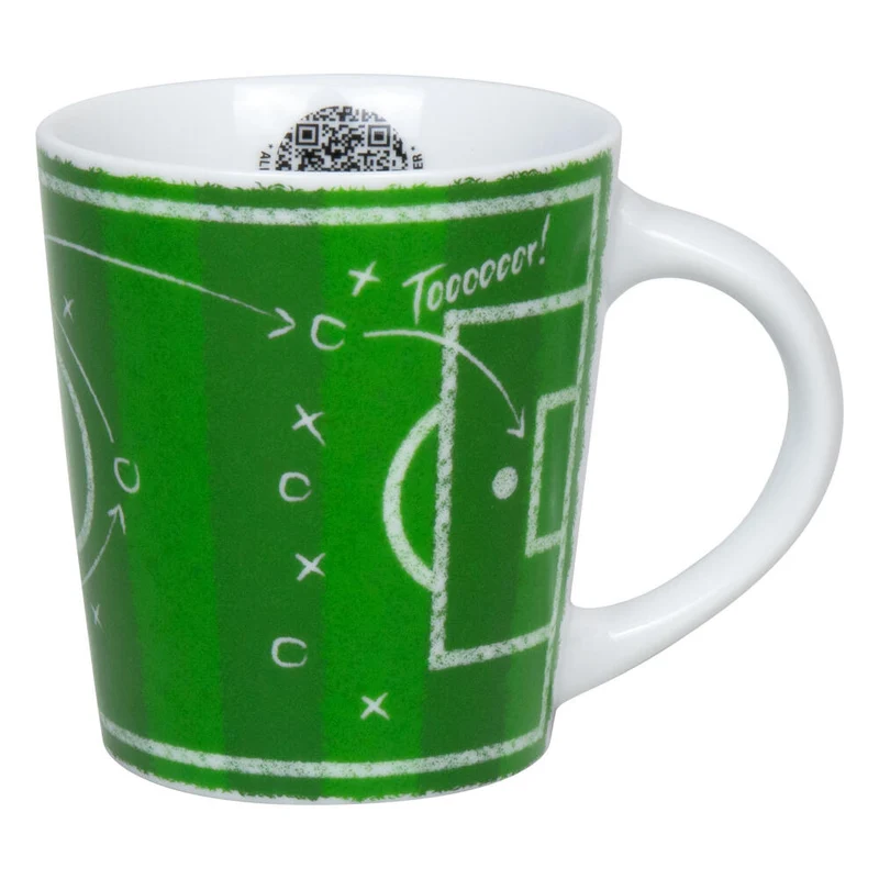 Könitz Becher Fußball - Taktik, Tasse, Kaffeetasse, Porzellan, Grün, 380 ml, 1111342838