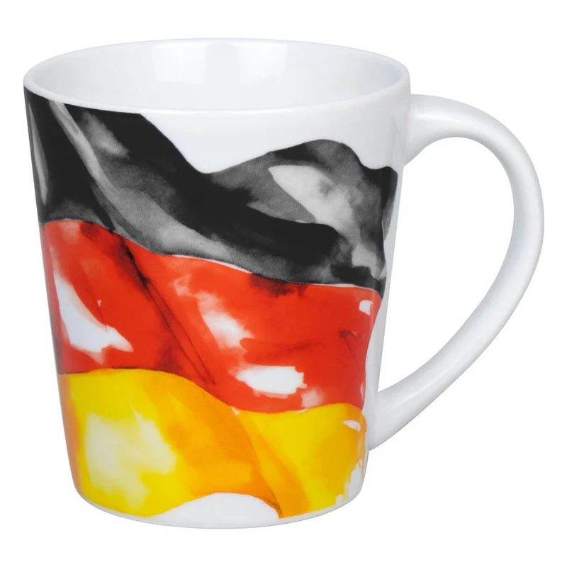 Könitz Becher Flagge Deutschland, Tasse, Kaffeetasse, Porzellan, Bunt, 380 ml, 1111342858