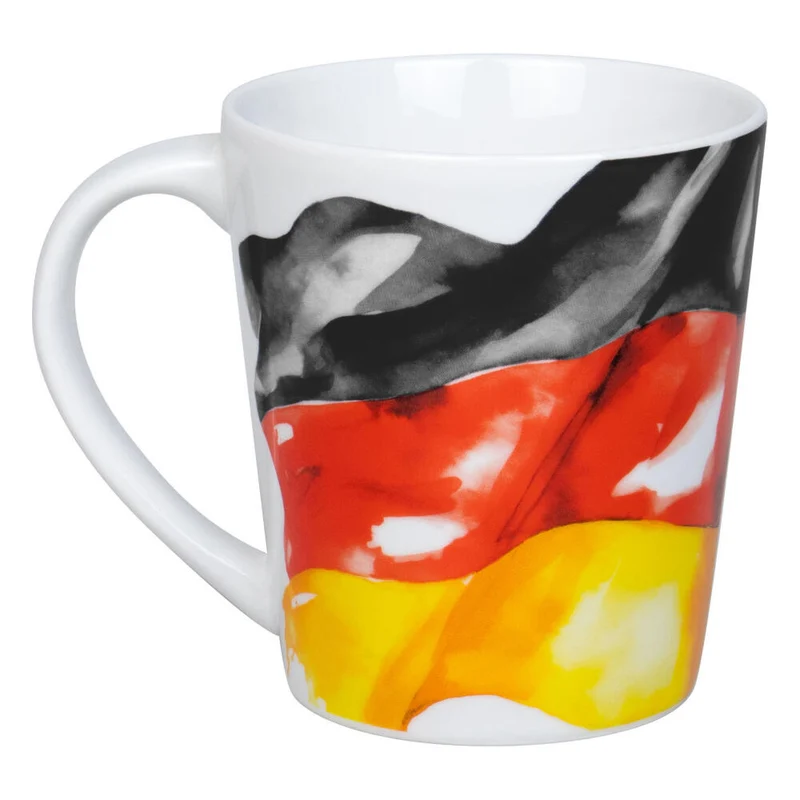 Könitz Becher Flagge Deutschland, Tasse, Kaffeetasse, Porzellan, Bunt, 380 ml, 1111342858