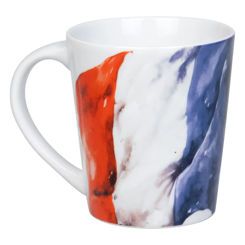Könitz Becher Flagge Frankreich, Tasse, Kaffeetasse, Porzellan, Bunt, 380 ml, 1111342859