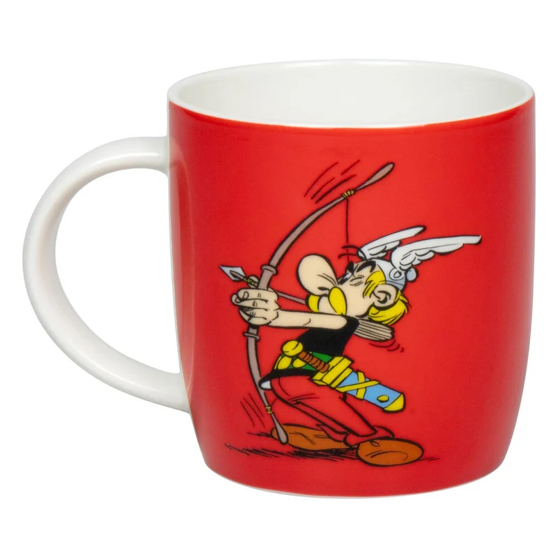 Könitz Becher Asterix Bogenschießen - Tir a l arc, Tasse, Kaffeetassen, New Bone, Rot, 400 ml, 1172752852