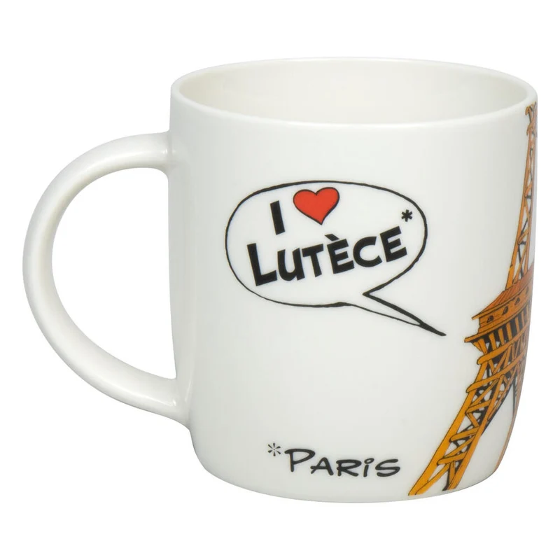 Könitz Becher Je táime Paris, Tasse, Kaffeetassen, New Bone, Bunt, 400 ml, 1172752853