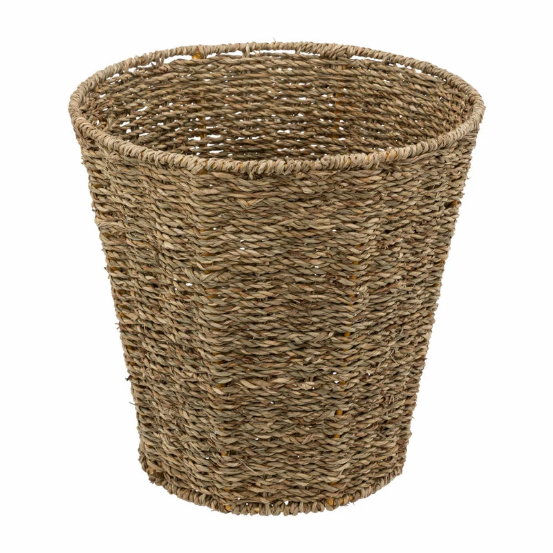 5five Simply Smart Wäschekorb Schilf Basketry, Schilfrohr, Metall, Braun, 9 Liter, 174717