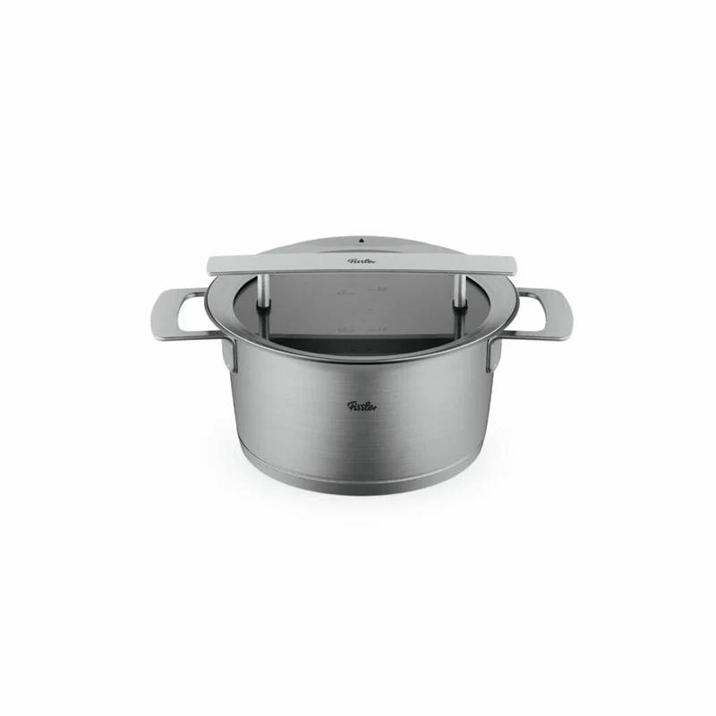 Fissler Kochtopf Phi Collection, Edelstahl 18/10, Silbern, 20 cm, 016-113-20-000