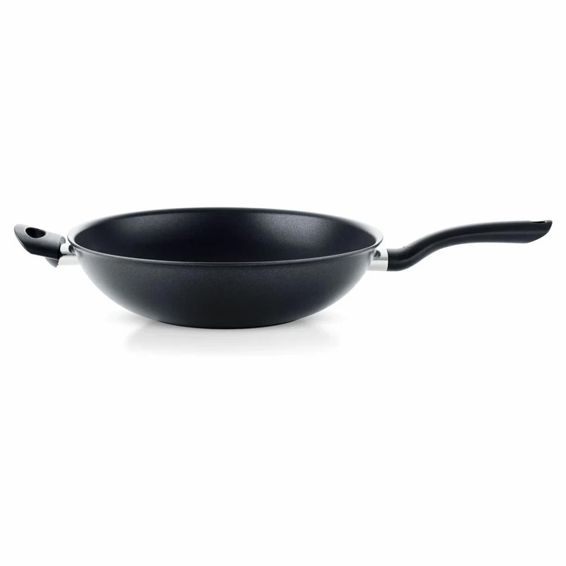 Fissler Wok Cenit ohne Induktion, Aluminium, Schwarz, 32 cm, 045-804-32-100