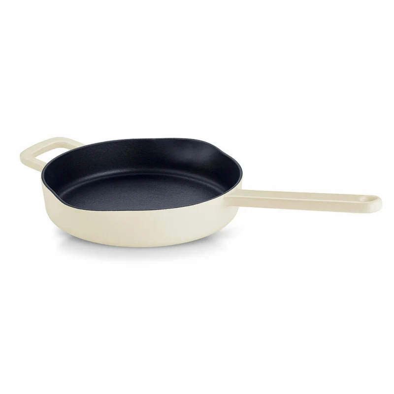 Fissler Pfanne Moments Collection, Bratpfanne, Gusseisen, Elfenbeinweiß, 26 cm, 064-300-26-100