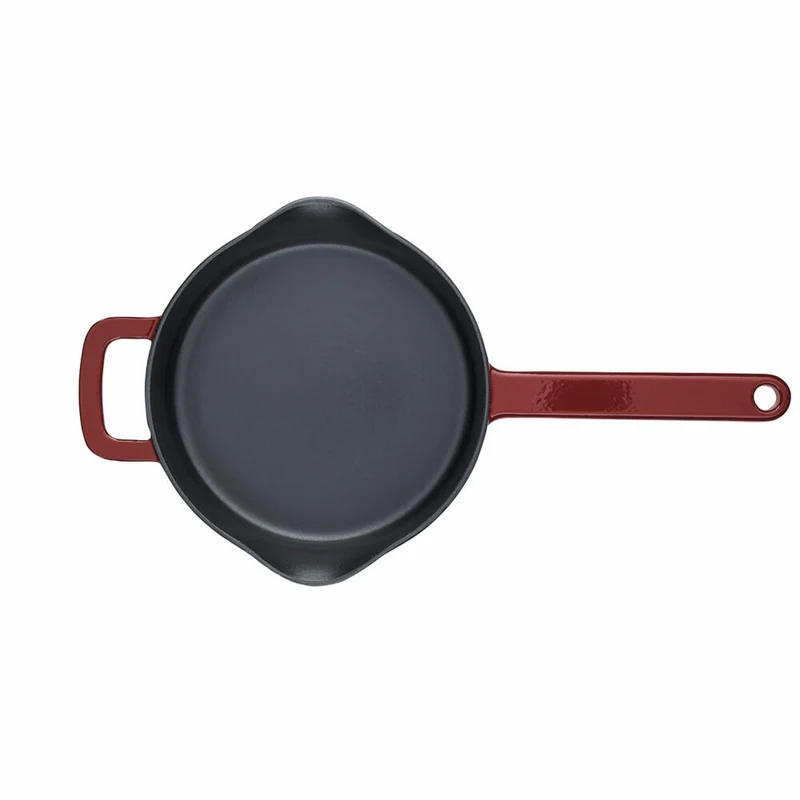 Fissler Pfanne Moments Collection, Bratpfanne, Gusseisen, Burgunderrot, 24 cm, 064-310-24-100