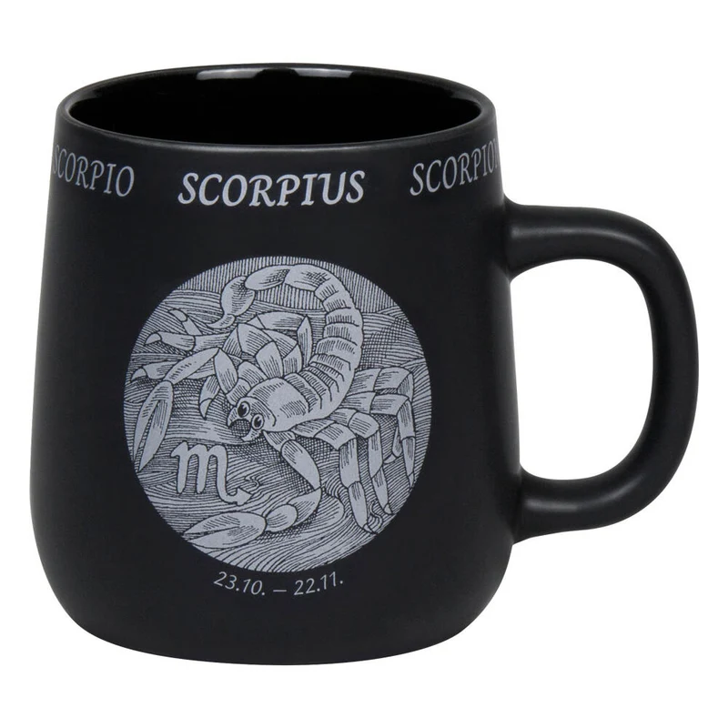 Könitz Becher Sternzeichen Scorpion, Tasse, Kaffeetassen, New Bone, Schwarz, 395 ml, 1172392880