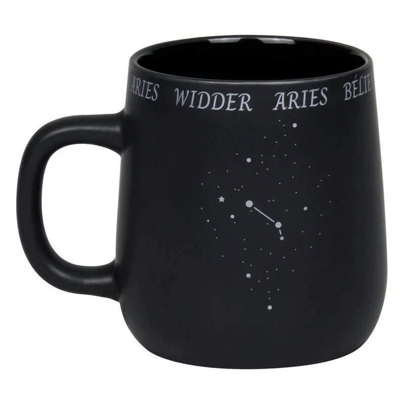 Könitz Becher Sternzeichen Widder, Tasse, Kaffeetassen, New Bone, Schwarz, 395 ml, 1172392884