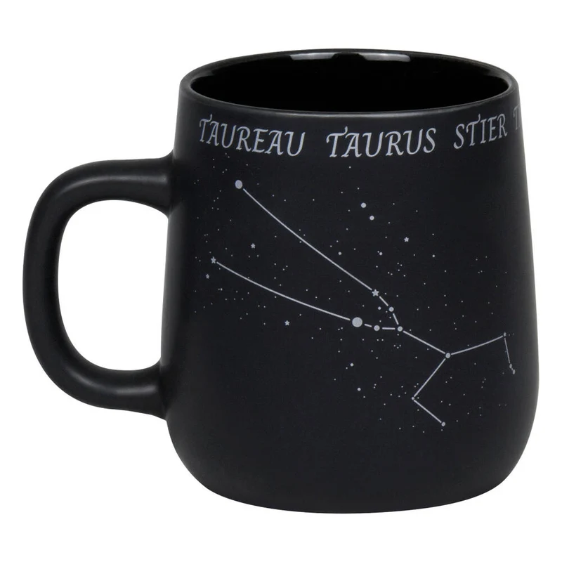 Könitz Becher Sternzeichen Stier, Tasse, Kaffeetassen, New Bone, Schwarz, 395 ml, 1172392885