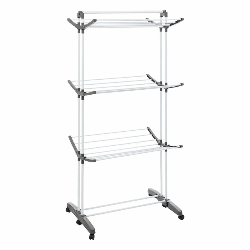 5five Simply Smart Roll-Wäscheständer Nubie Plus, Stahl, PP-Kunststoff, Grau, 24 Meter, 157306