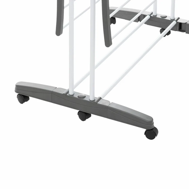 5five Simply Smart Roll-Wäscheständer Nubie Plus, Stahl, PP-Kunststoff, Grau, 24 Meter, 157306