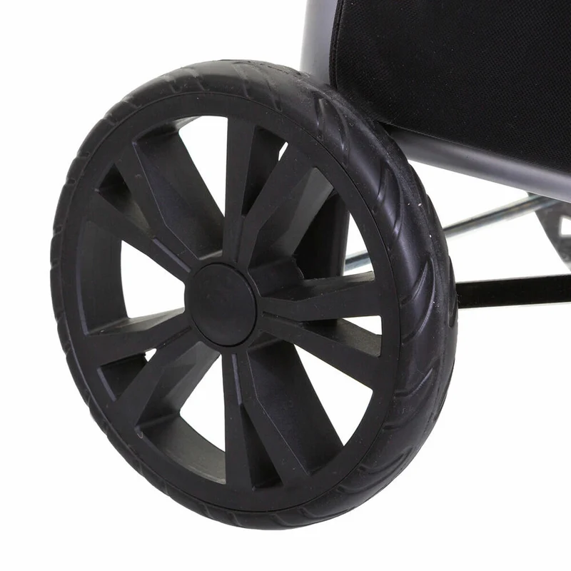 5five Simply Smart Faltbarer Einkaufstrolley Modern Color, Aluminium, Polyester, Schwarz, 51 Liter, 157394