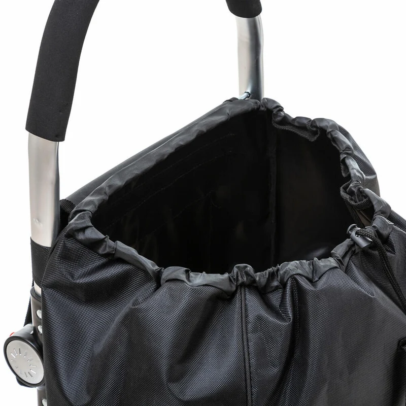 5five Simply Smart Faltbarer Einkaufstrolley Modern Color, Aluminium, Polyester, Schwarz, 51 Liter, 157394