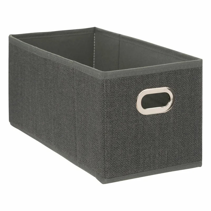 5five Simply Smart Aufbewahrungskorb Mix N Modul, Pappe, PP-Kunststoff, Dunkelgrau meliert, 15 x 31 cm, 160384D