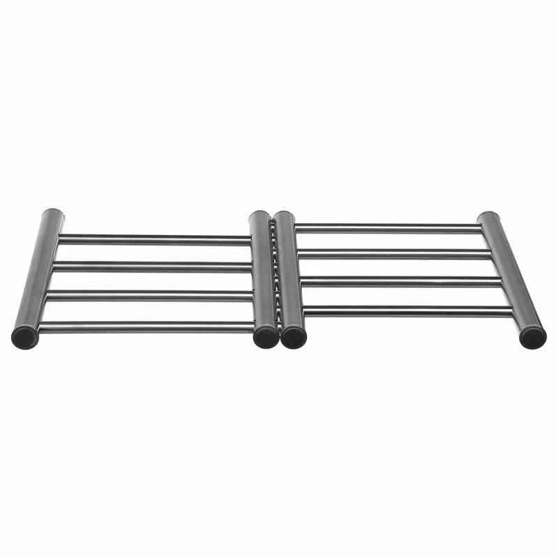 5five Simply Smart Ausklappbarer Topfuntersetzer, Unterlage, Edelstahl, PP-Kunststoff, Silberfarben, 23-39 cm, 115178