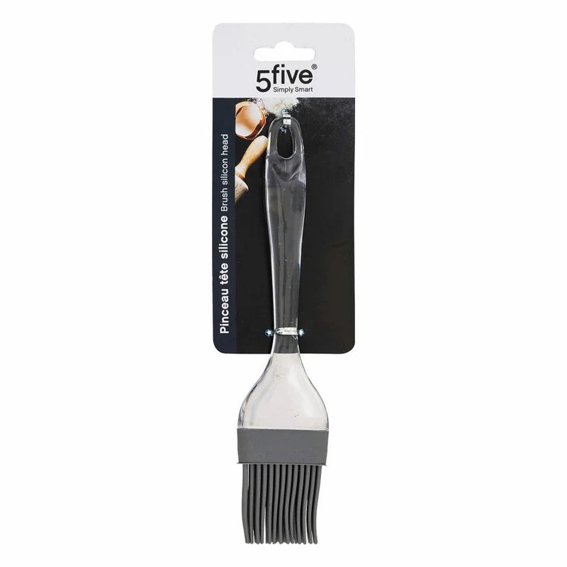 5five Simply Smart Backpinsel, Küchenpinsel, Kunststoff, Silikon, Grau, 22 cm, 115215A