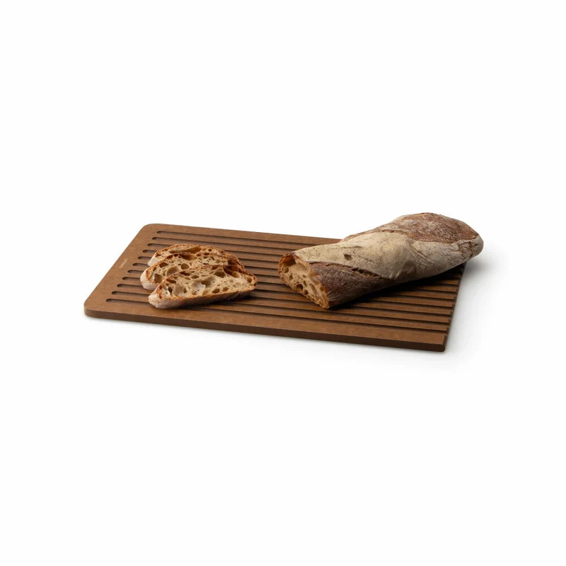 Continenta Brotschneidebrett BAND, Schneidebrett, Küchenbrett, Holzbrett, Duracore, Braun, 38.5 x 23.5 cm, 5415