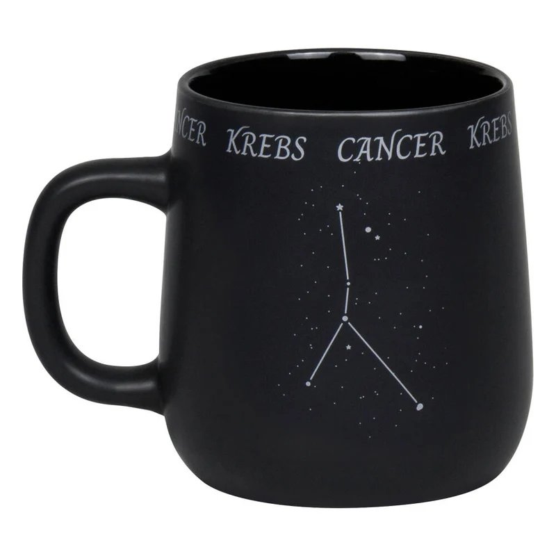 Könitz Becher Sternzeichen Krebs, Tasse, Kaffeetassen, New Bone, Schwarz, 395 ml, 1172392887