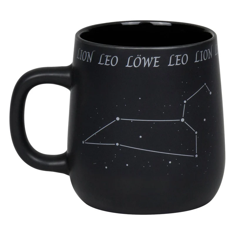 Könitz Becher Sternzeichen Löwe, Tasse, Kaffeetassen, New Bone, Schwarz, 395 ml, 1172392888