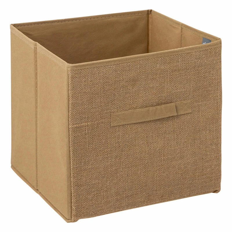 5five Simply Smart Aufbewahrungskorb Mix N Modul Jute, Pappe, Jutefaser, Kunststoff, Beige, 31 x 31 cm, 160386