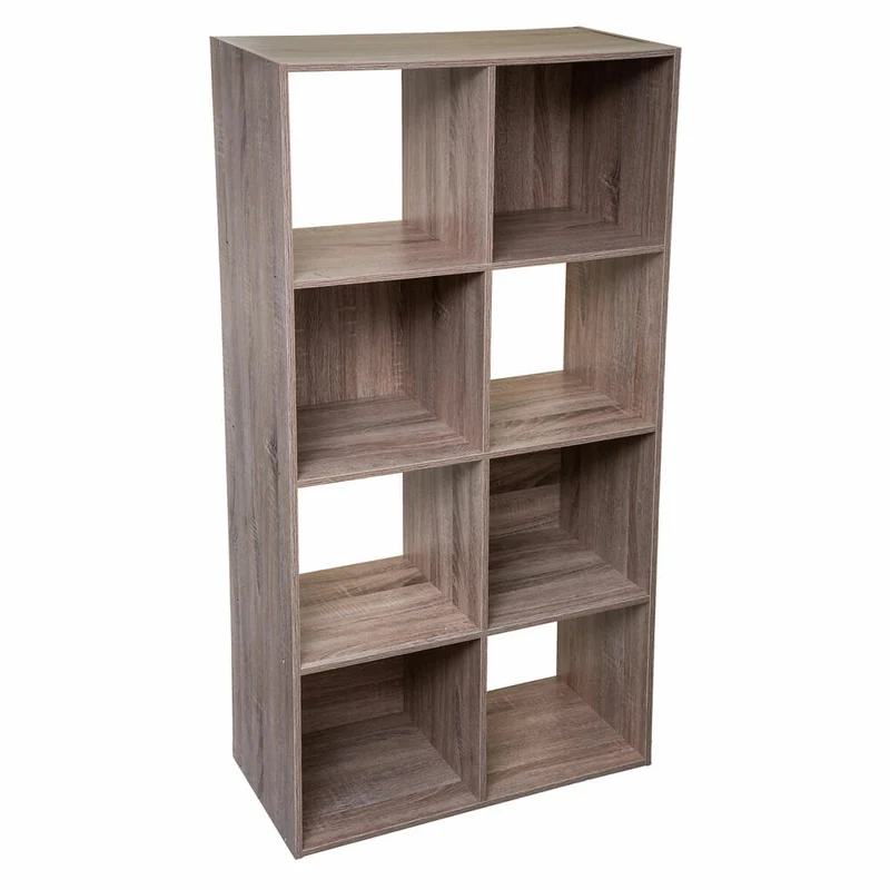 5five Simply Smart Regal Mix N Modul 2x4 Eiche-Optik, Holzspahn, MDF, Beige, 134 x 67.5 cm, 160478