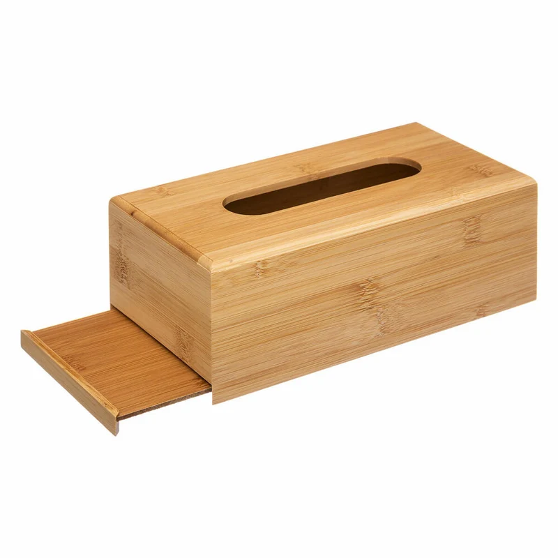 5five Simply Smart Taschentuchspender, Tücherbox, Bambus, MDF, Beige, 161047