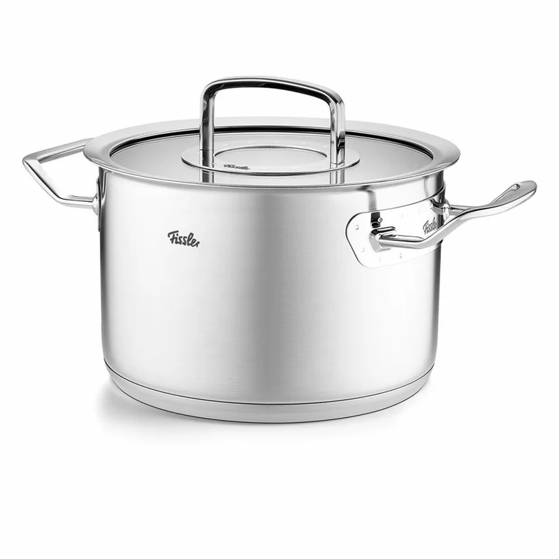 Fissler Kochtopf Original-Profi Collection mit Glasdeckel, Edelstahl 18/10, Silbern, 20 cm, 084-129-20-000