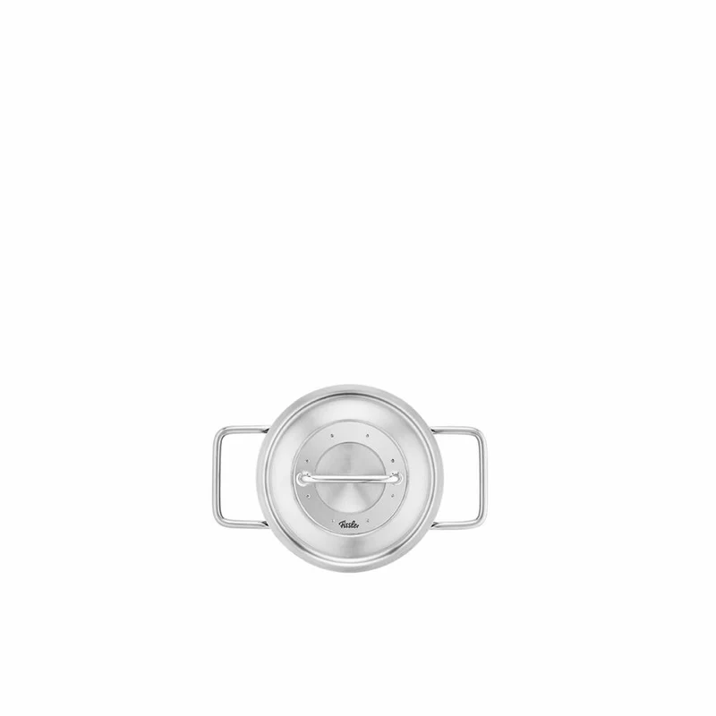 Fissler Kochtopf Pure mit Metalldeckel, Edelstahl, Silbern, 16 cm, 086-114-16-000