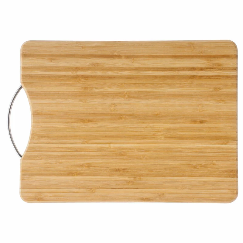 5five Simply Smart Schneidebrett mit Tragegriff, Bambus, Metall, Braun, 42 x 30 cm, 540716001