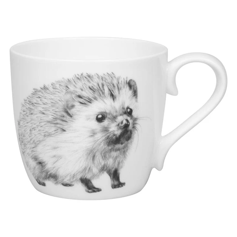 Könitz Becher Amazing Animals Igel, Tasse, Kaffeetasse, Bone China, Schwarz, 425 ml, 1120572865