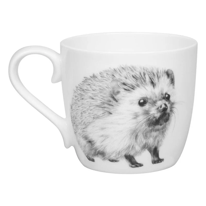 Könitz Becher Amazing Animals Igel, Tasse, Kaffeetasse, Bone China, Schwarz, 425 ml, 1120572865