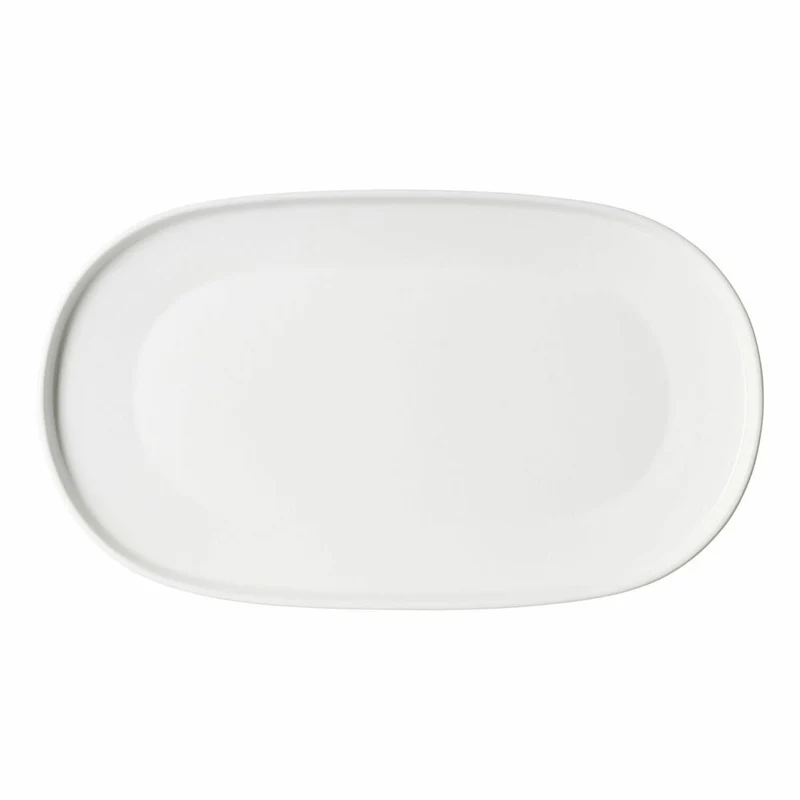 Ritzenhoff & Breker Kelly Platte, Servierplatte, Servierteller, Porzellan, Weiß, 33 x 19 cm, 428131