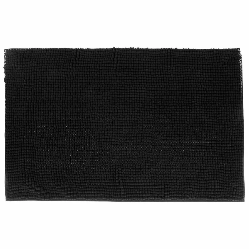 5five Simply Smart Badematte Colorama, 100% Polyester, Schwarz, 50 x 80 cm, 138043J
