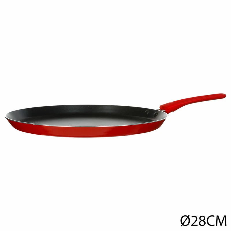 5five Simply Smart Crêpepfanne Essentielle, Aluminium, Kunststoff, Rot, 28 cm, 128852