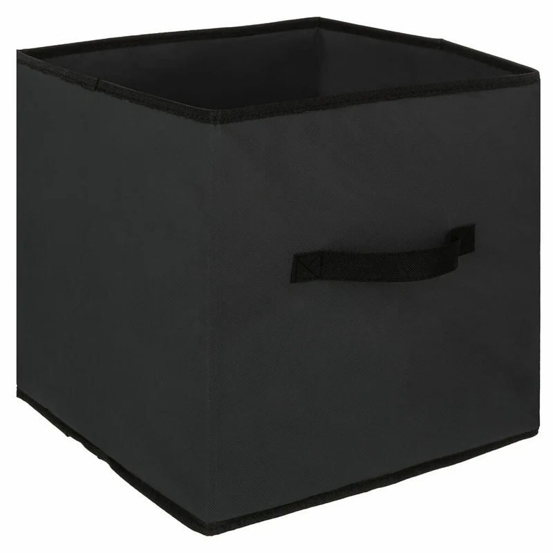 5five Simply Smart Aufbewahrungskorb Mix N Modul Lane, Pappe, PP-Kunststoff, Schwarz, 31 x 31 cm, 130060