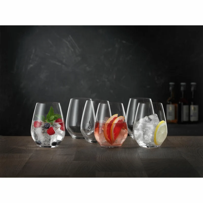 Spiegelau Authentis Casual Universalbecher, 6er Set, Tumbler, Cocktailglas, Trinkglas, Kristallglas, 460 ml, 4800291