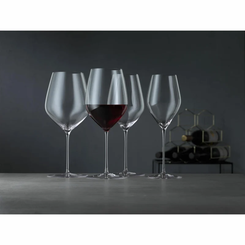 Spiegelau HI-LITE Bordeauxglas, 2er Set, Rotweinglas, Weinglas, Kristallglas, 650 ml, 1750165