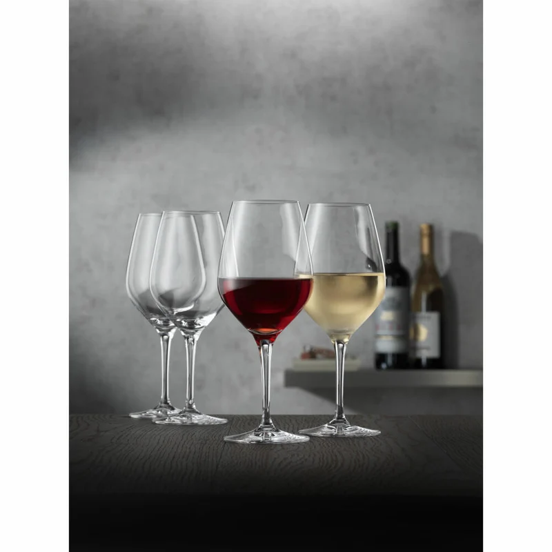 Spiegelau Authentis Universalglas, 4er Set, Weinglas, Rotweinglas, Weißweinglas, Kristallglas, 420 ml, 4400282