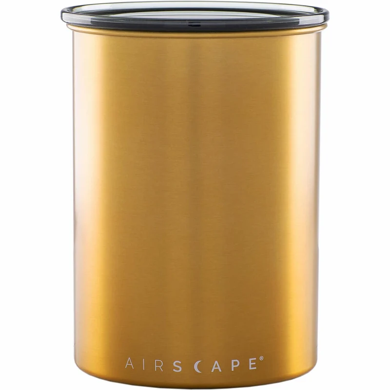 Airscape Edelstahl-Aromabehälter Mittel, Kaffeedose, Aufbewahrungdose, Edelstahl, Kupfer gebürstet, AS2707