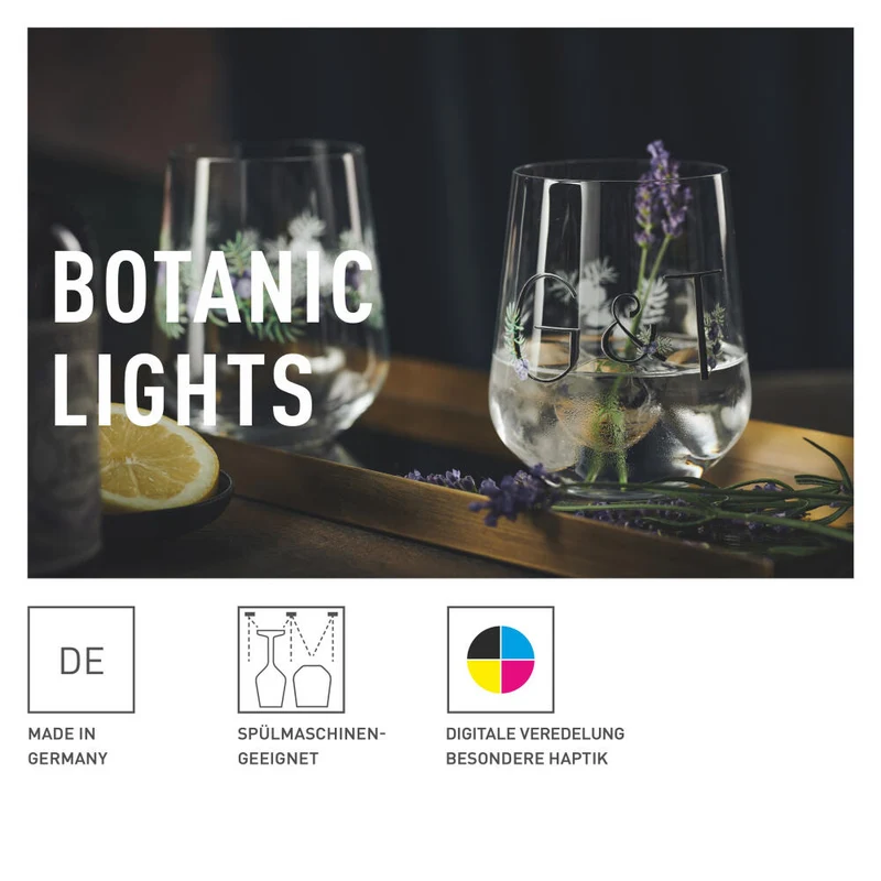 Ritzenhoff Ginglas 2er Set Botanic Lights 005, 006, Ritzenhoff Design Team, Kristallglas, 720 ml, 3881001