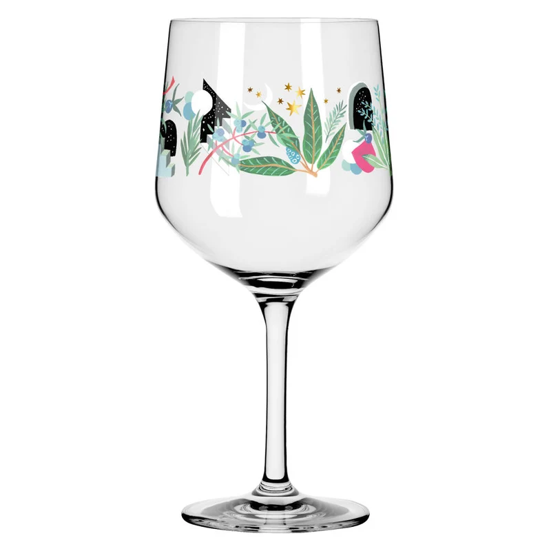 Ritzenhoff Ginglas 2er Set Botanic Glamour 007, 008, Good Wives and Warriors, Kristallglas, 720 ml, 3882001