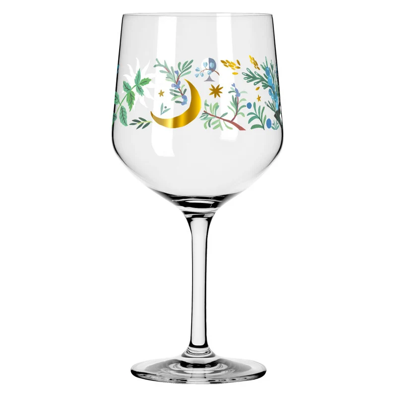 Ritzenhoff Ginglas 2er Set Botanic Glamour 007, 008, Good Wives and Warriors, Kristallglas, 720 ml, 3882001